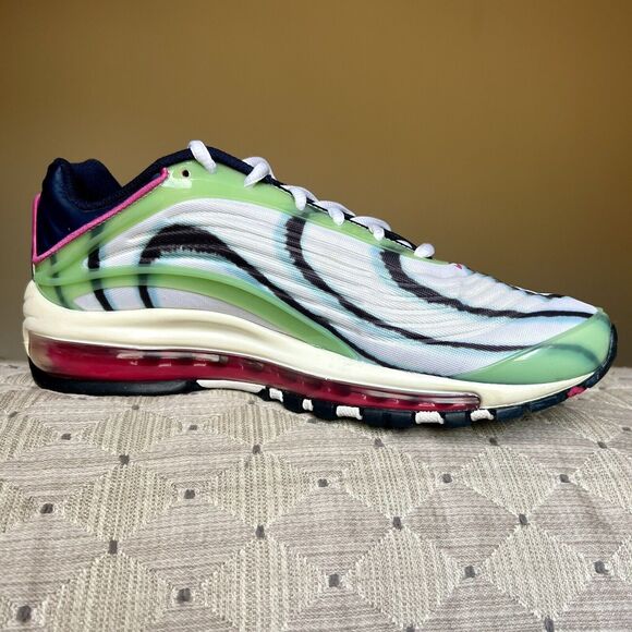 Nike Air Max Deluxe Enamel Green Running Tennis Shoe Sneakers Women 8 Athletic - Picture 2 of 16